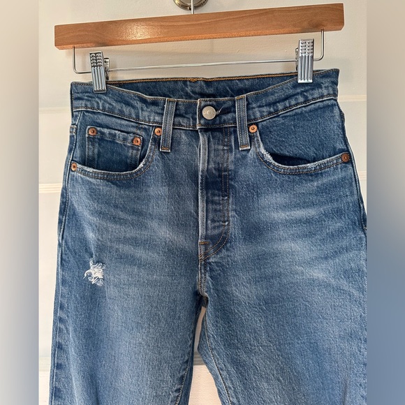 Levi's 501 S Skinny Jeans Indigo Sky - Dark Wash - Picture 7 of 17